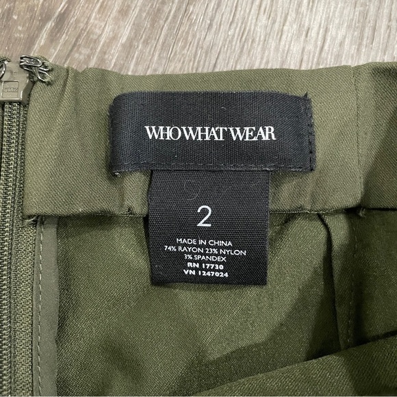 Who What Wear Green Straight Leg Pants - Picture 5 of 8